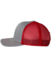 Richardson Snapback Trucker Cap - Heather Grey/Red