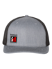 Richardson Snapback Trucker Cap - Heather Grey/Black